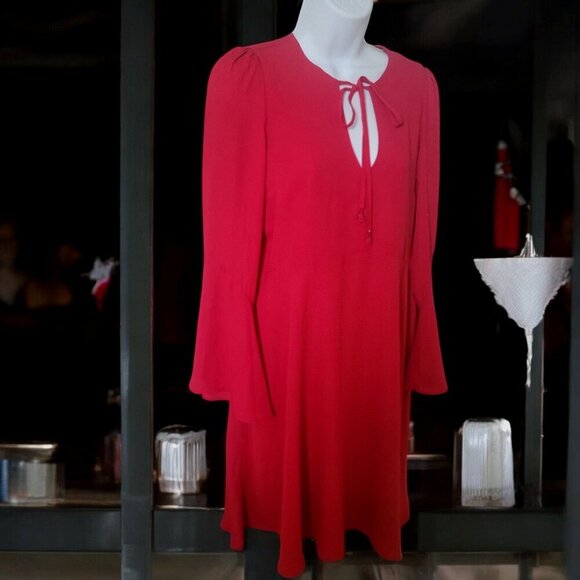 Sam Edelman Womens Double-V  Keyhole Short Mini Dress- US 8 - Picture 4 of 10